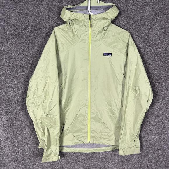 Patagonia Other - Patagonia H2NO Jacket Womens Large Green Hooded Lightweight Rain Shell Coat READ